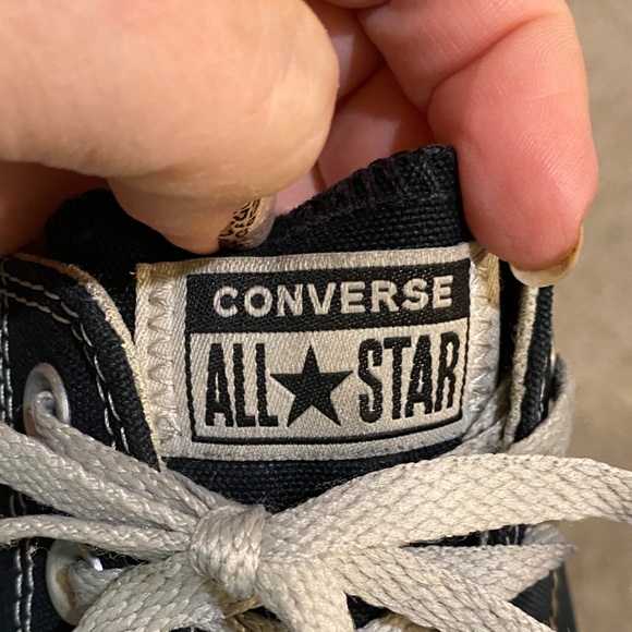 Converse Black and White All Star Sneakers - Picture 2 of 5
